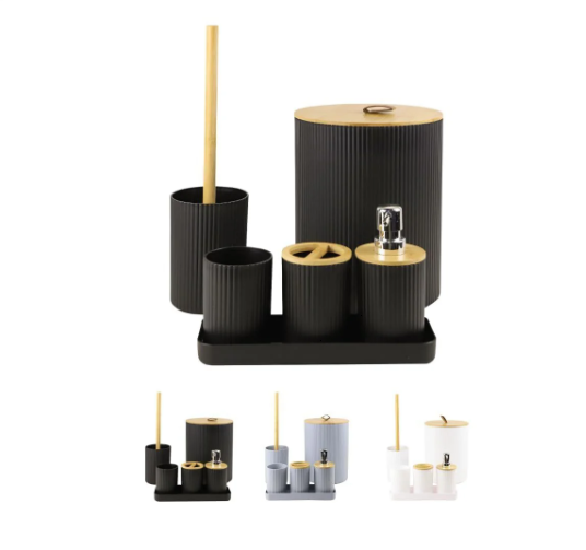 Translation missing: en.Matt Black 6 pcs Bathroom Set