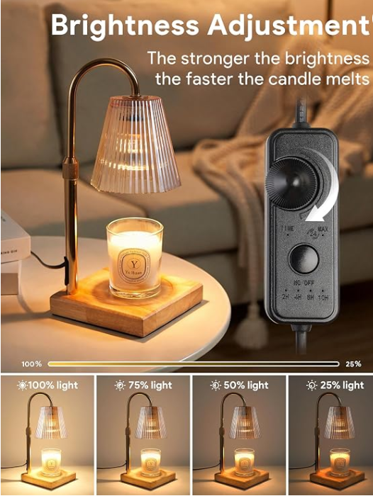 Translation missing: en.Candle Warmer Lamp Gold, Home Decor, Brithday Gifts for Women Mom