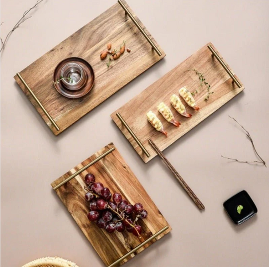Translation missing: en.Monticarlo Kitchen Solid Wood Snack Tea Guest Kitchen Serving Tray