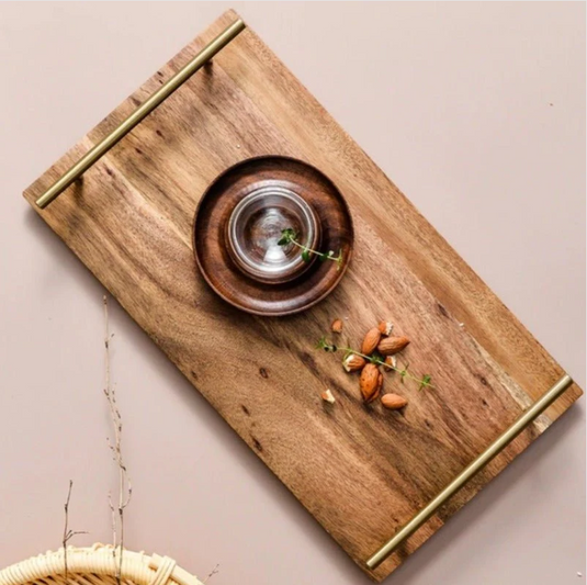 Translation missing: en.Monticarlo Kitchen Solid Wood Snack Tea Guest Kitchen Serving Tray
